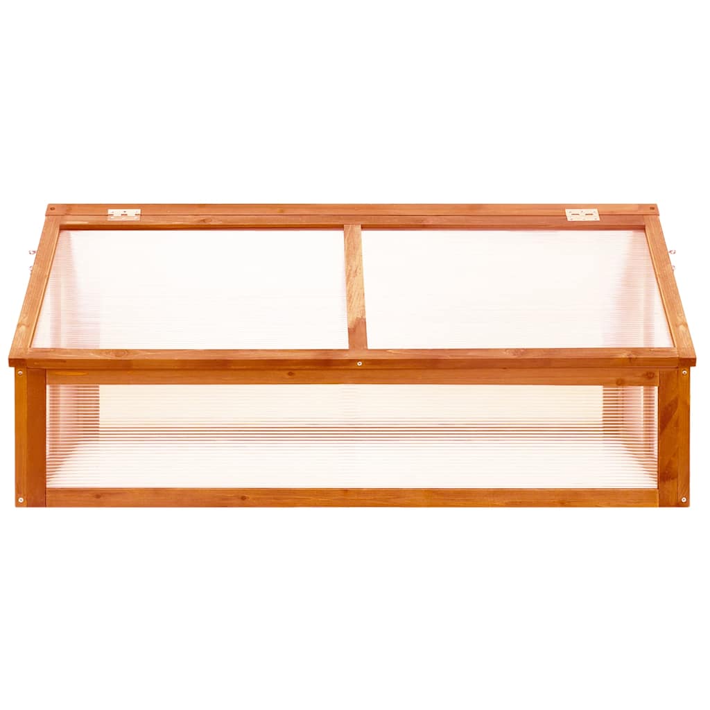 Greenhouse 114x80x50 cm Firwood Brown
