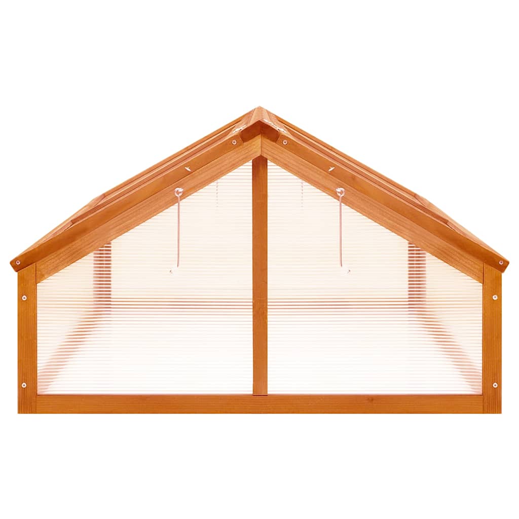 Greenhouse 114x80x50 cm Firwood Brown