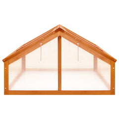 Greenhouse 114x80x50 cm Firwood Brown