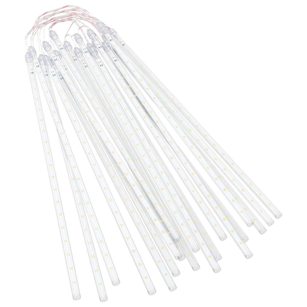 vidaXL Meteor Light | Set of 20 | Warm White | Plastic | 50 cm tubes 3