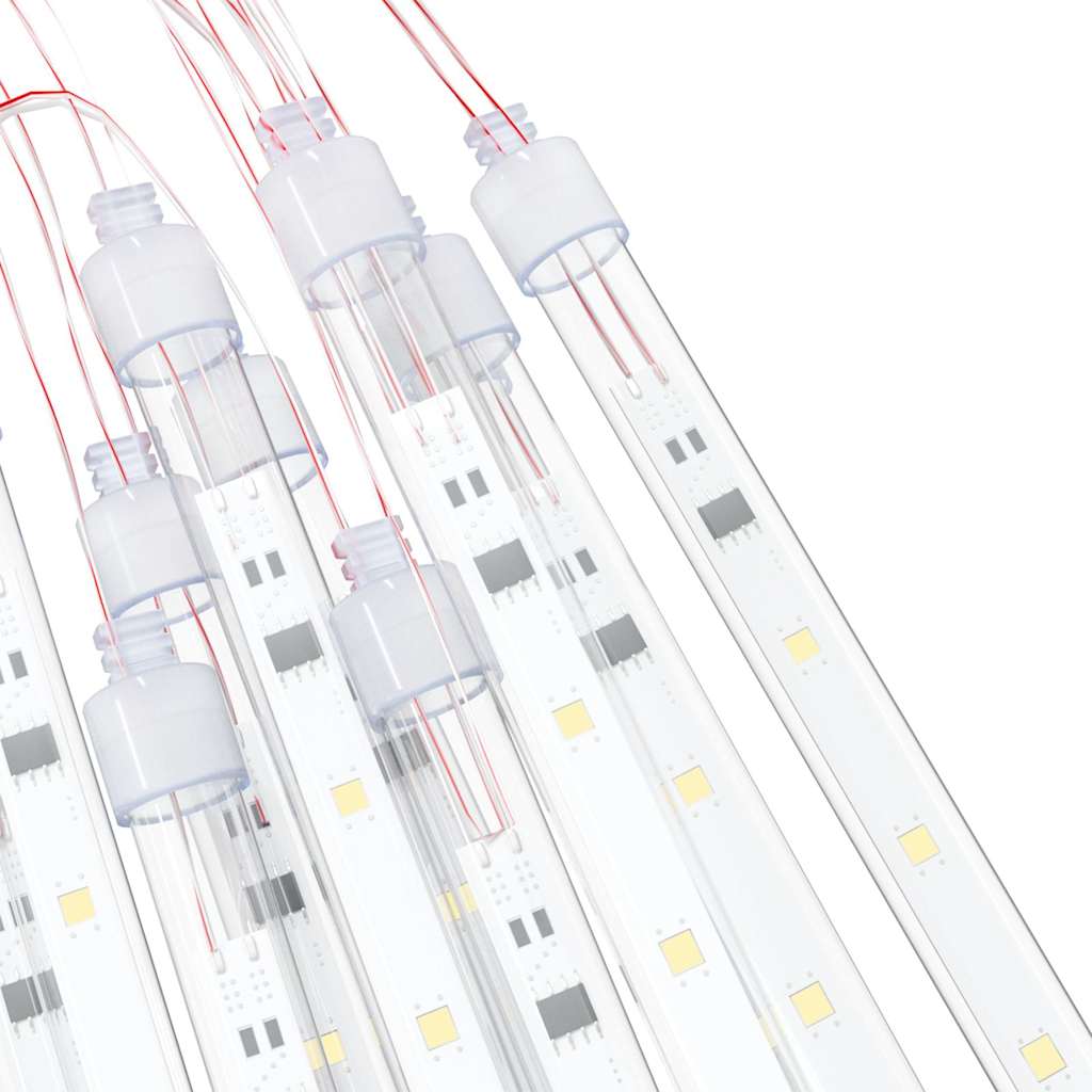 vidaXL Meteor Light | Set of 20 | Warm White | Plastic | 50 cm tubes 4