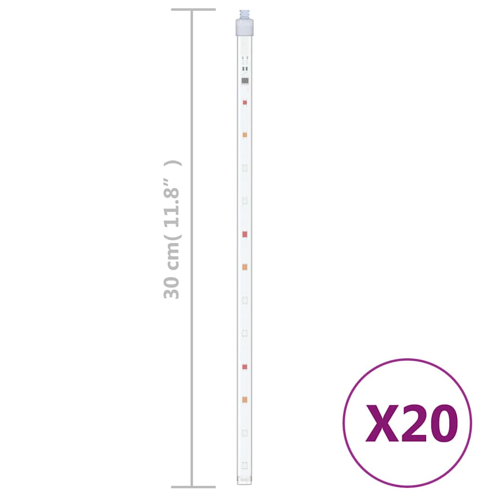 vidaXL Meteor Light | Set of 20 | Colourful | Plastic | Regular | Colourful 5