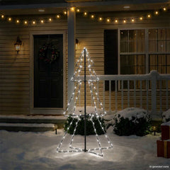 vidaXL Christmas Cone Tree 160 LEDs Indoor and Outdoor 78x120 cm 3