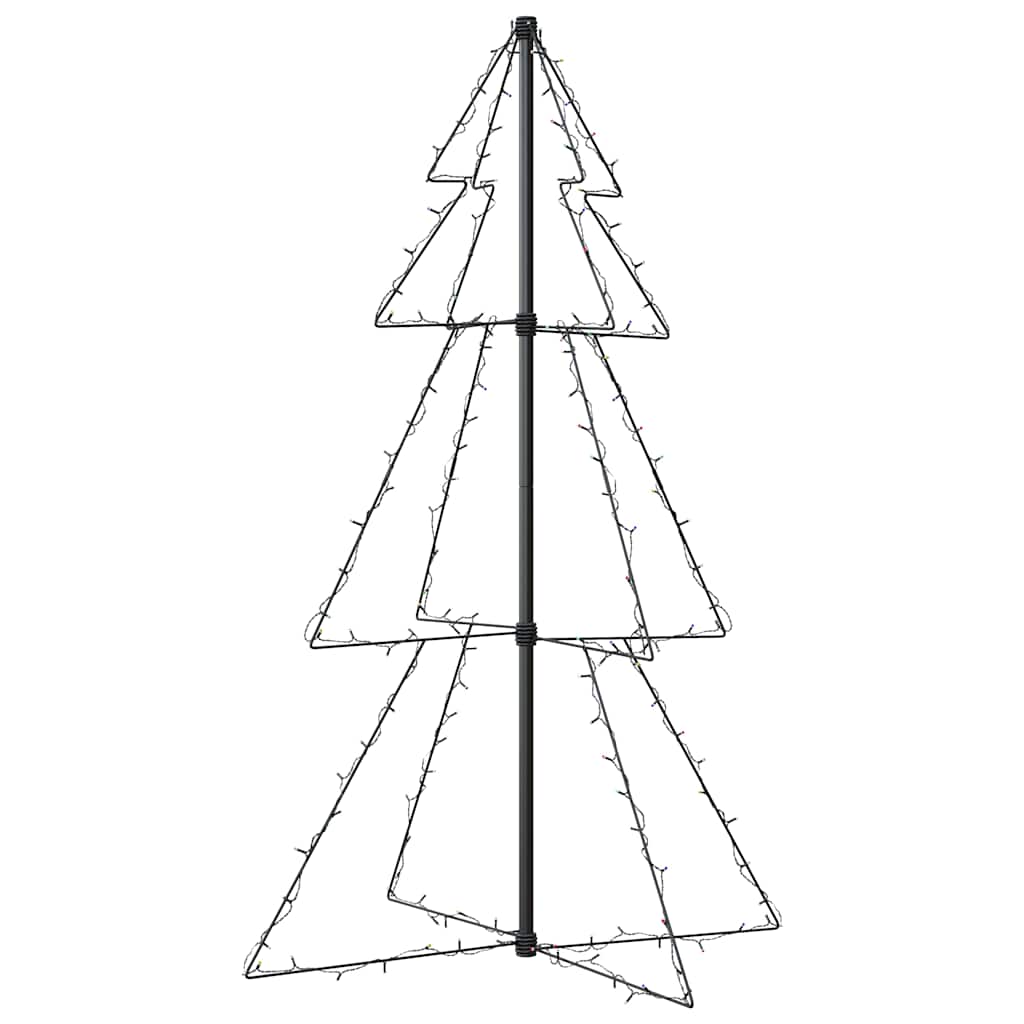 vidaXL Christmas Cone Tree | Colourful | Metal | Medium | Christmas Cone Tree 5