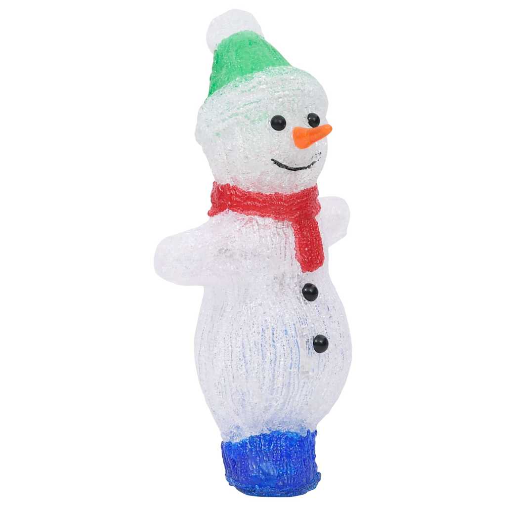 328788 vidaXL LED Christmas Acrylic Snowman Figure Indoor and Outdoor 30cm 4