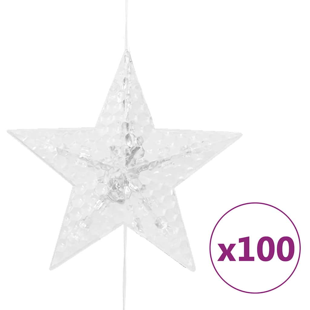 vidaXL Curtain Fairy Light | Blue | Waterproof materials | Star-shaped | Modern 6