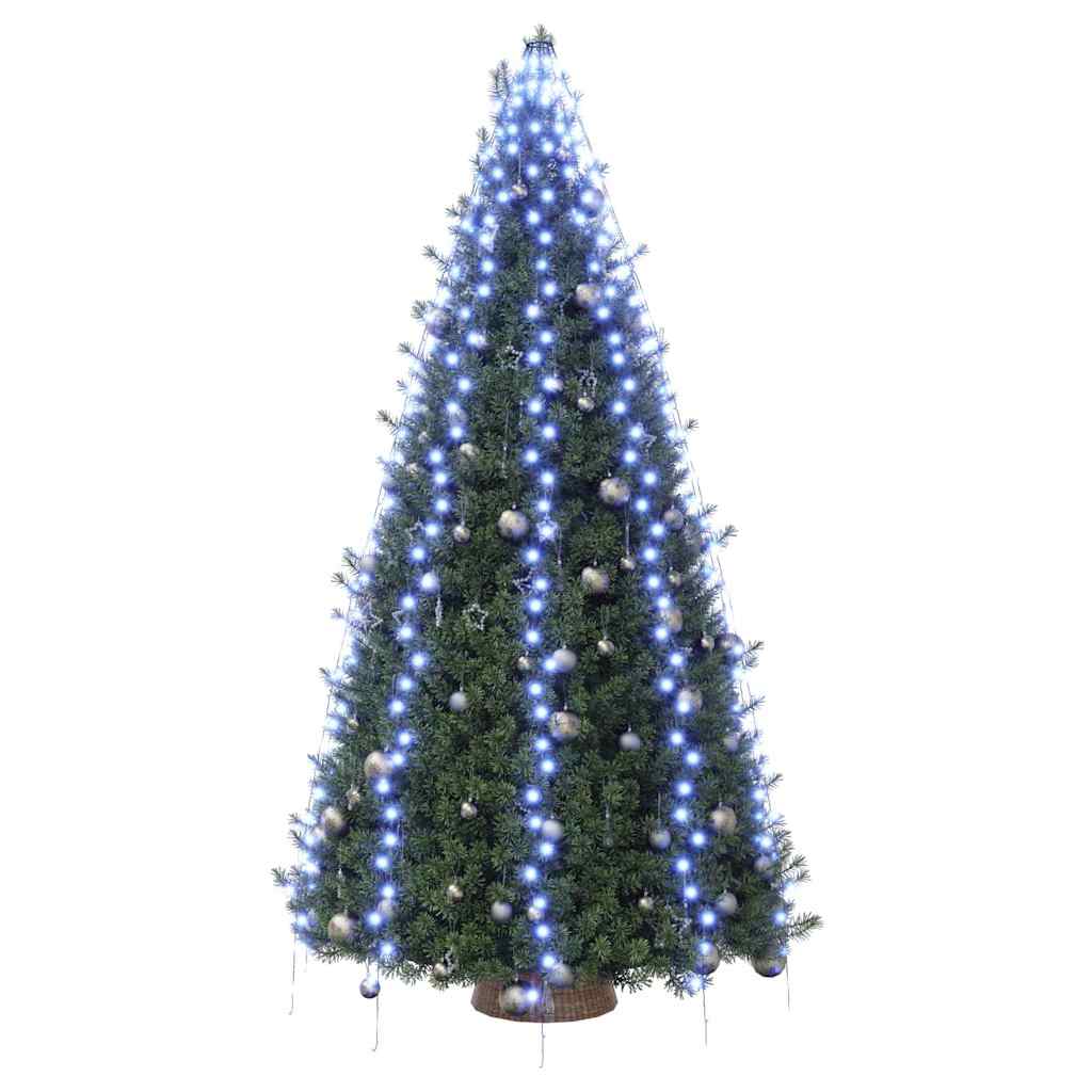 vidaXL Tree Light | Blue, Dark Green | PVC | 500 cm | Water-resistant 3