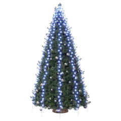 vidaXL Tree Light | Blue, Dark Green | PVC | 500 cm | Water-resistant 3