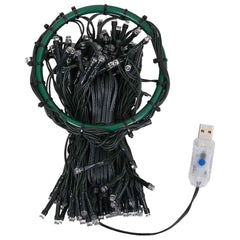 vidaXL Tree Light | Blue, Dark Green | PVC | 500 cm | Water-resistant 6