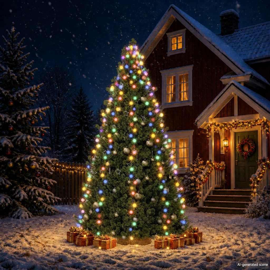 vidaXL Tree Light | Cone-shaped |  Colorful  |  Water-resistant materials 1