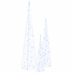 vidaXL Light Cone Set | Blue | Acrylic | Small | Light Cone Set | Cone-shaped 2