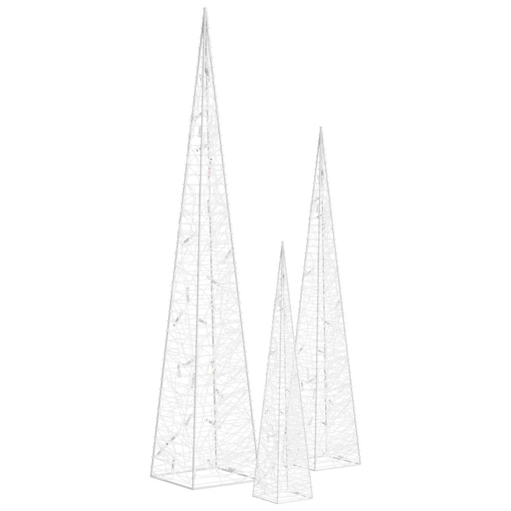 vidaXL Light Cone Set | Blue | Acrylic | Small | Light Cone Set | Cone-shaped 3