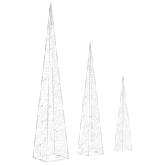 vidaXL Light Cone Set | Blue | Acrylic | Small | Light Cone Set | Cone-shaped 5