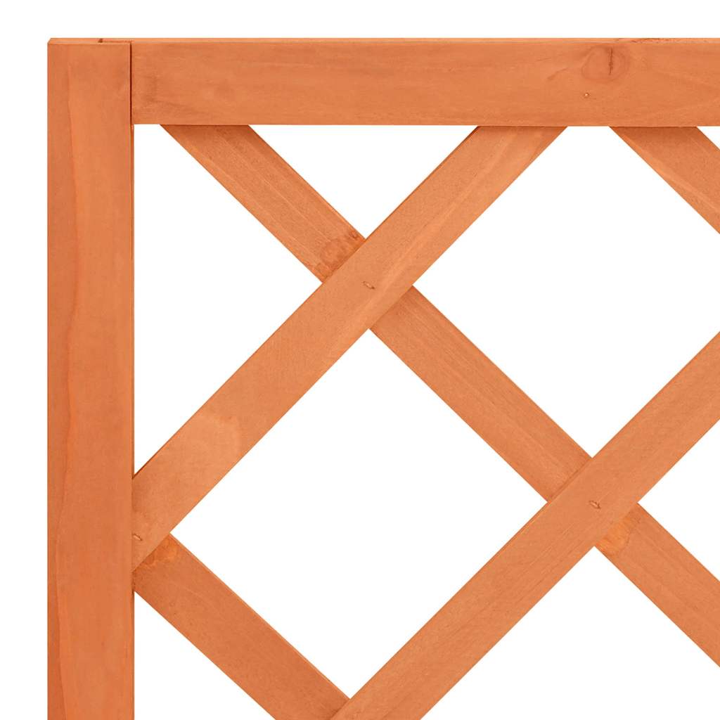 vidaXL Planter with Trellis Brown 70x30x135 cm Solid Wood Fir 6
