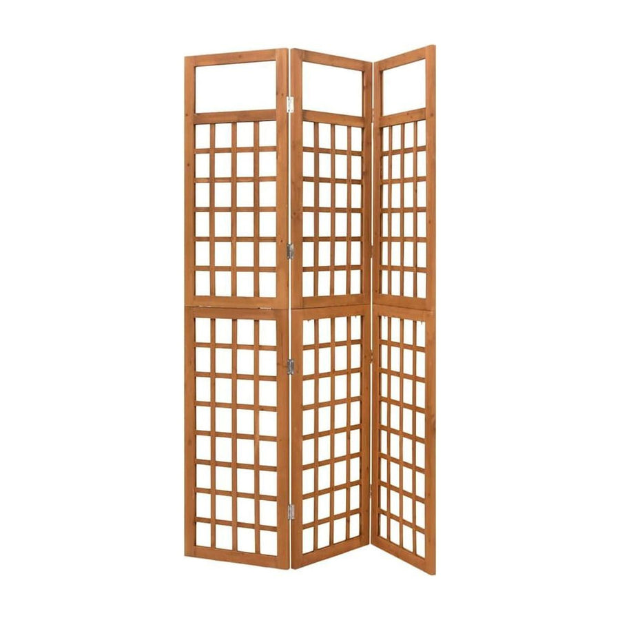 3-Panel Room Divider/Trellis Solid Fir Wood