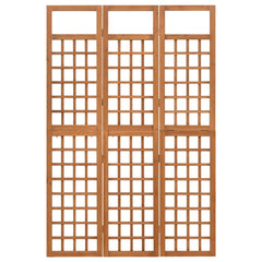 vidaXL 3-Panel Room Divider/Trellis Solid Fir Wood 121x180.5 cm 2