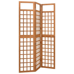 vidaXL 3-Panel Room Divider/Trellis Solid Fir Wood 121x180.5 cm 3