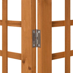 vidaXL 3-Panel Room Divider/Trellis Solid Fir Wood 121x180.5 cm 5
