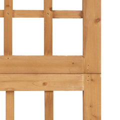 vidaXL 3-Panel Room Divider/Trellis Solid Fir Wood 121x180.5 cm 6