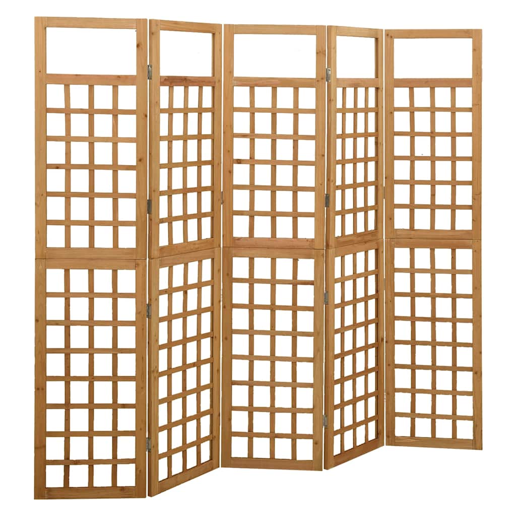 vidaXL 3-Panel Room Divider/Trellis Solid Fir Wood