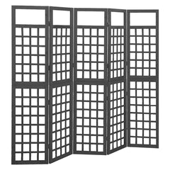 vidaXL 3-Panel Room Divider/Trellis Solid Fir Wood