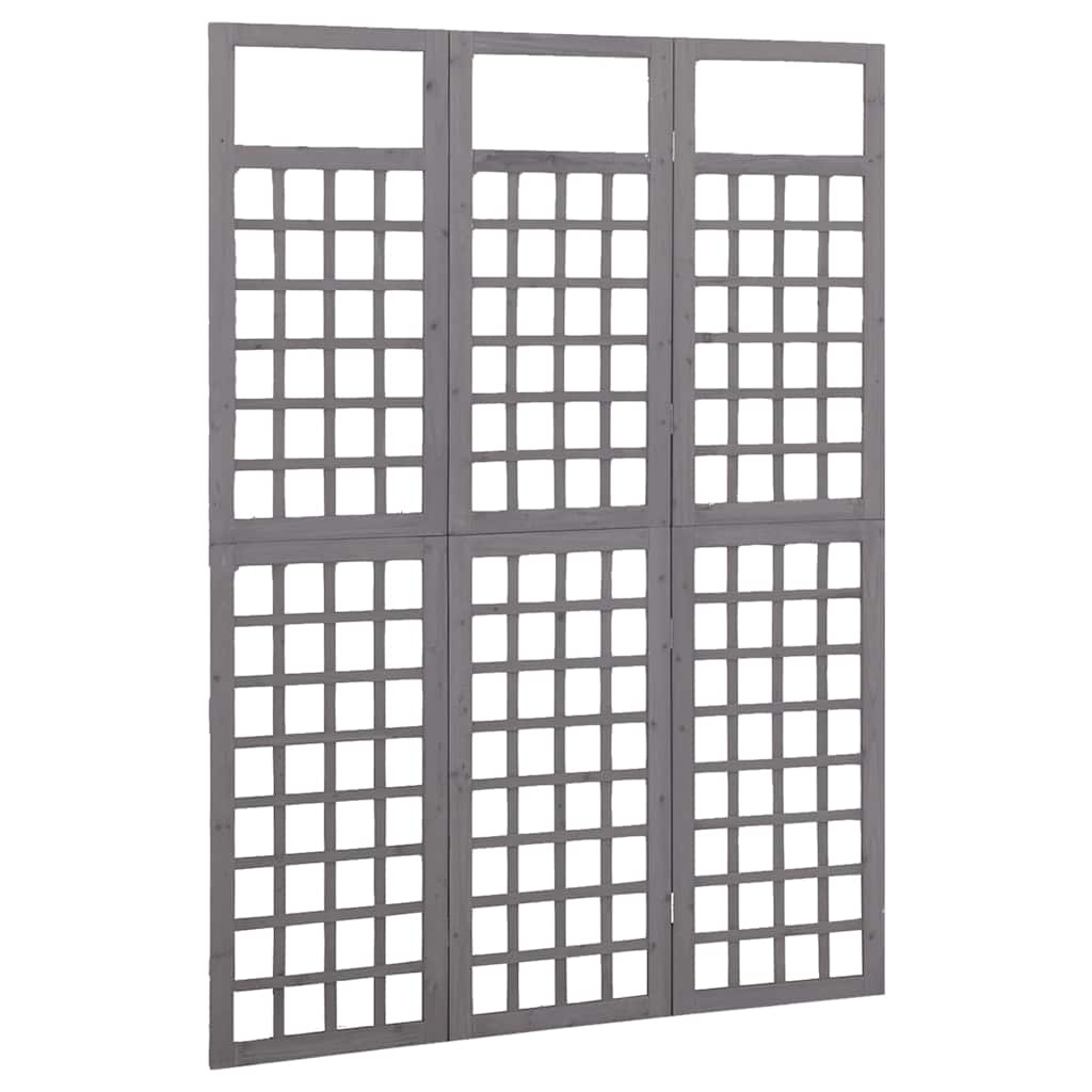 3-Panel Room Divider/Trellis Solid Fir Wood