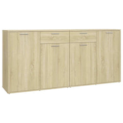 Sideboard 80x36x75 cm Engineered Wood Sonoma oak 160 cm