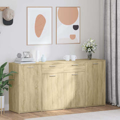 Sideboard 80x36x75 cm Engineered Wood Sonoma oak 160 cm