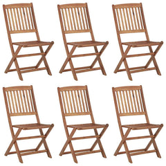 Folding Chairs Solid Acacia Wood without armrest 6