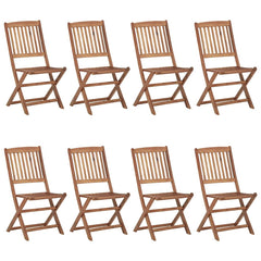 Folding Chairs Solid Acacia Wood without armrest 8