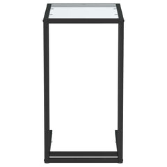 vidaXL Side Table | Transparent and Black 3