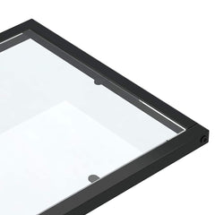 vidaXL Side Table | Transparent and Black 5
