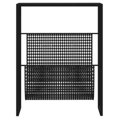 vidaXL Magazine Rack | Black | Steel | Medium | Magazine Rack | Rectangular 3