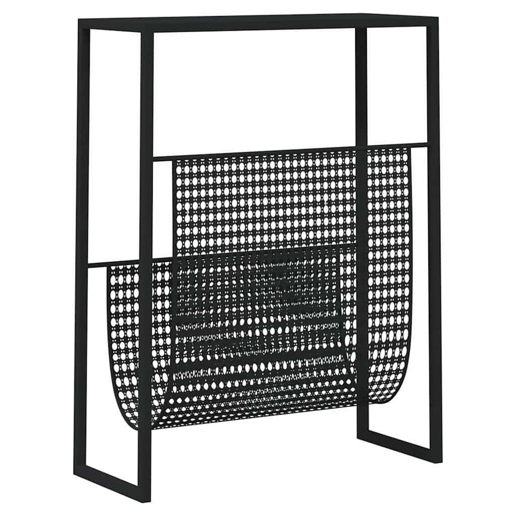 vidaXL Magazine Rack | Black | Steel | Medium | Magazine Rack | Rectangular 5