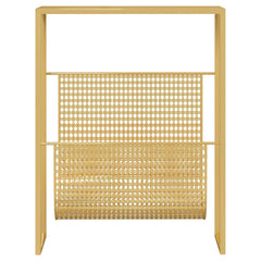 vidaXL Magazine Rack | Gold | Steel | Medium | Storage | Magazine Rack 3