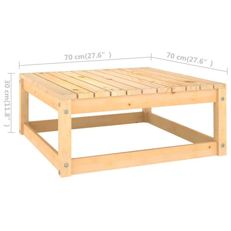 12 Piece Garden Lounge Set Solid Wood Pine