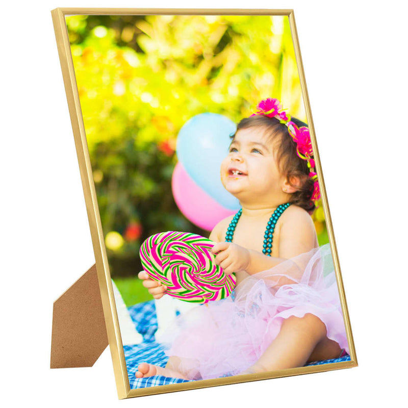 Photo Frames Collage 5 pcs for Wall or Table Gold 42x59.4cm MDF