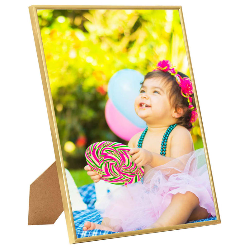 Photo Frames Collage 5 pcs for Wall or Table Gold 50x60 cm MDF