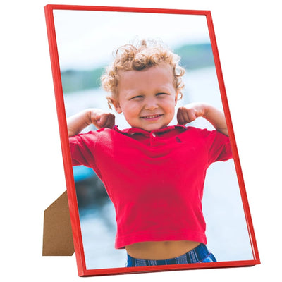 Photo Frames Collage 3 pcs for Wall or Table Red 50x60 cm MDF