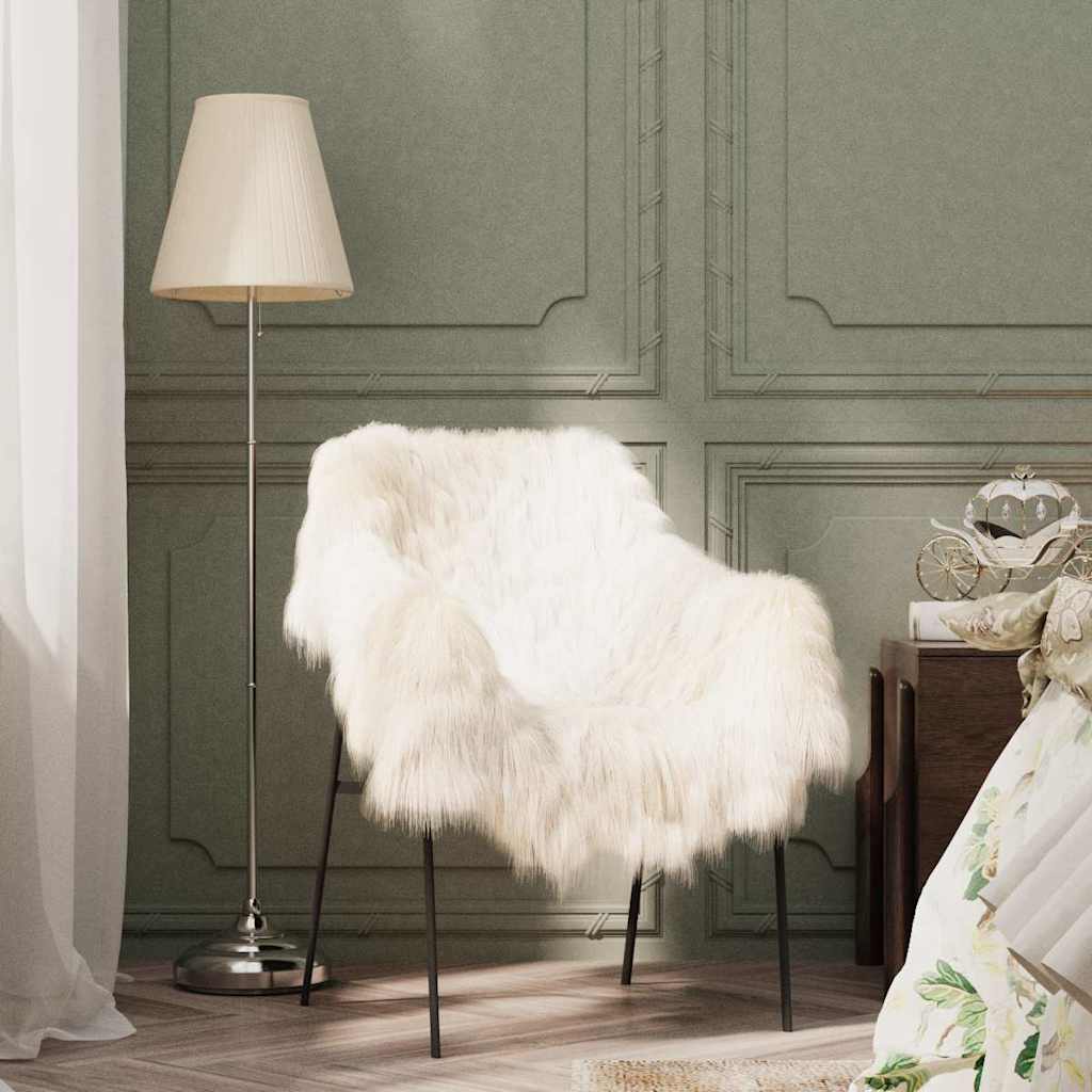 vidaXL Sheepskin Chair Cover | Cream | 100% Sheepskin | Medium 1