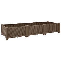 316513 vidaXL Raised Bed 120x40x23 cm Polypropylene 2