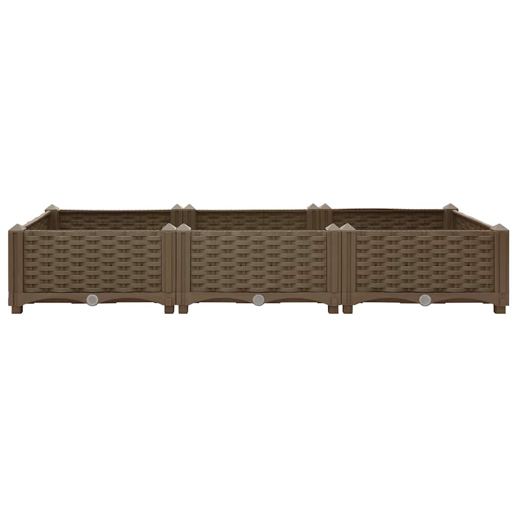 316513 vidaXL Raised Bed 120x40x23 cm Polypropylene 3