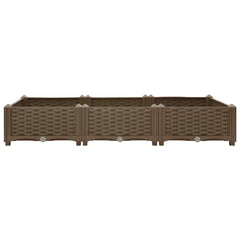 316513 vidaXL Raised Bed 120x40x23 cm Polypropylene 3