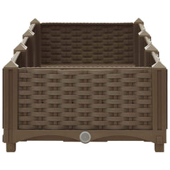 316513 vidaXL Raised Bed 120x40x23 cm Polypropylene 4