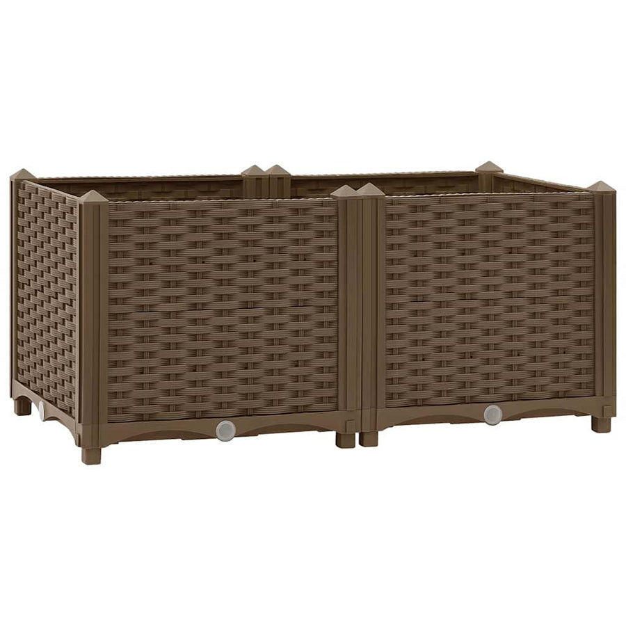 316516 vidaXL Raised Bed 80x40x38 cm Polypropylene 1