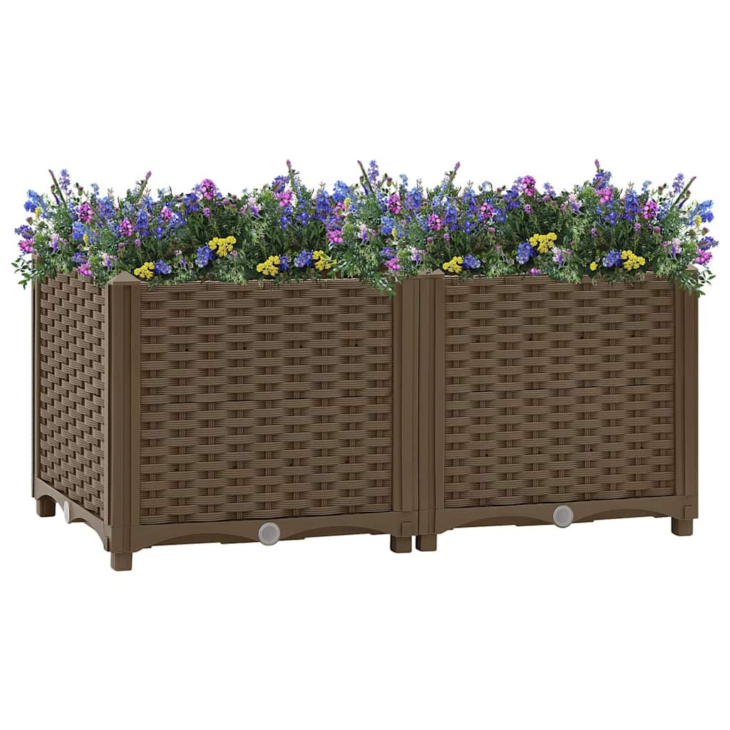 316516 vidaXL Raised Bed 80x40x38 cm Polypropylene 6