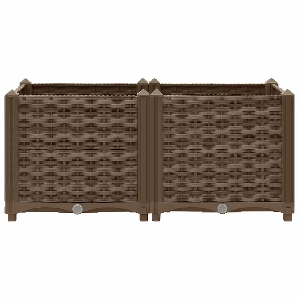 316516 vidaXL Raised Bed 80x40x38 cm Polypropylene 2