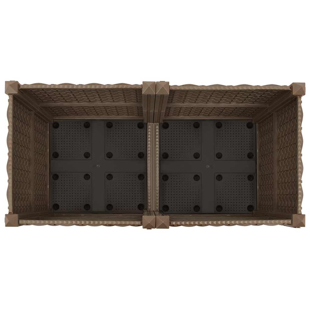 316516 vidaXL Raised Bed 80x40x38 cm Polypropylene 4
