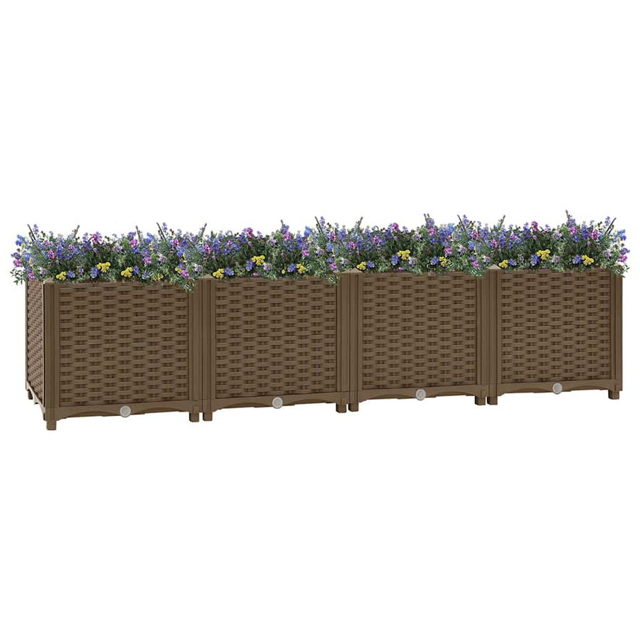 316518 vidaXL Raised Bed 160x40x38 cm Polypropylene 1