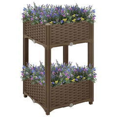 316519 vidaXL Raised Bed 40x40x71 cm Polypropylene 1